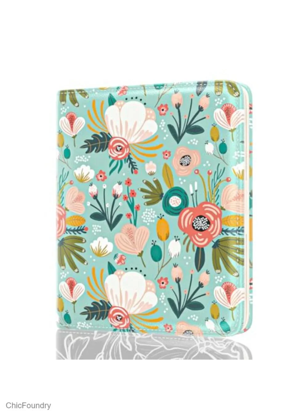 Women's Slim Bifold Wallet RFID Blocking Leather Credit Card Holder with Coin